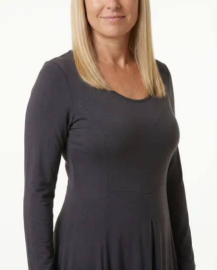 Jerseykleid Ballonform in grau von RESTART