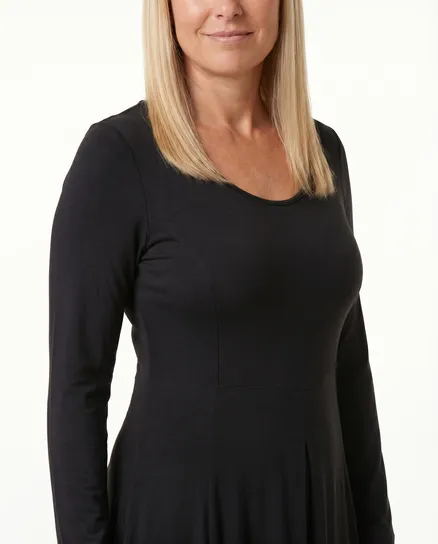 Jerseykleid Ballonform in schwarz von RESTART