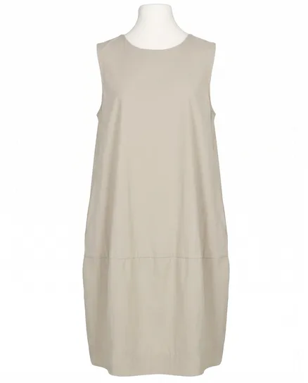 Jerseykleid Ballonschnitt in beige von Made in Italy