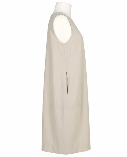 Jerseykleid Ballonschnitt in beige von Made in Italy