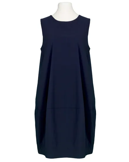 Jerseykleid Ballonschnitt in blau von Made in Italy
