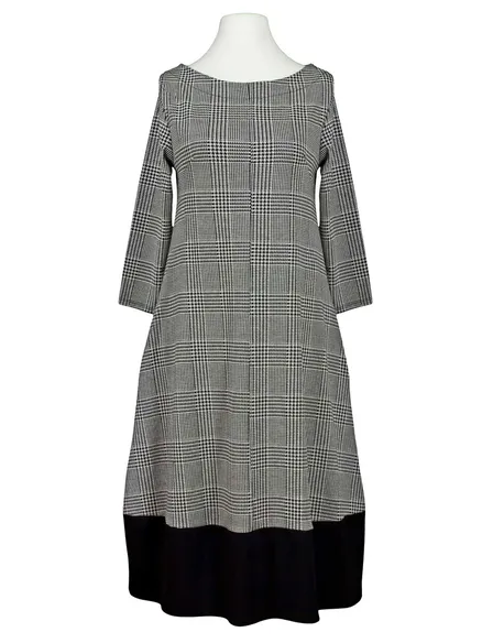 Jerseykleid Glencheck Muster in schwarz von Ametista