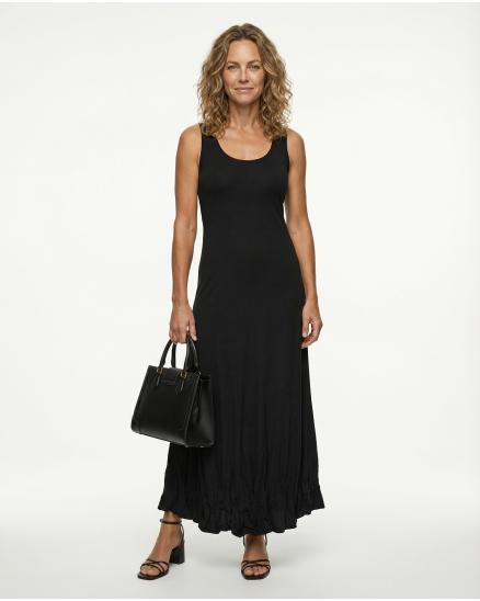 Jerseykleid lang in schwarz von FASHION