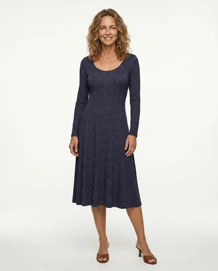 Jerseykleid mit Punkten in blau von Selected Touch