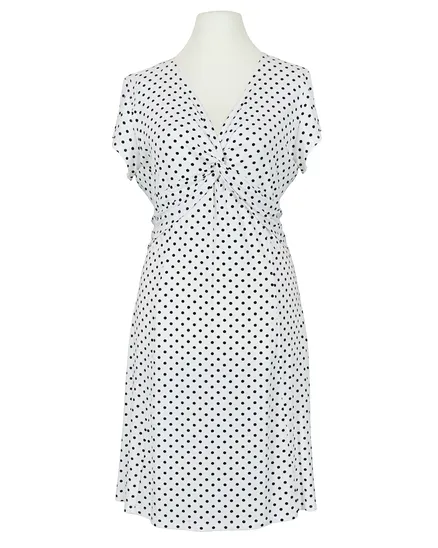 Jerseykleid mit Punkten in wei� von Dream Fashion