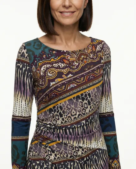 Jerseykleid Print in bunt von Maille Demoiselle