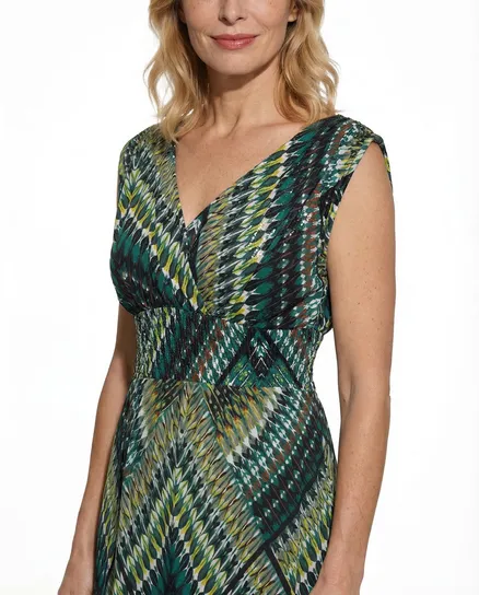 Jerseykleid Print in gr�n von Diana