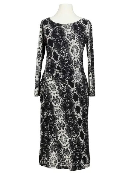 Jerseykleid Print in schwarz von Maille Demoiselle