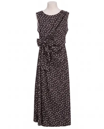 Jerseykleid Punkte in braun von Made in Italy
