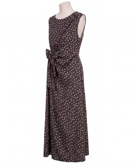 Jerseykleid Punkte in braun von Made in Italy
