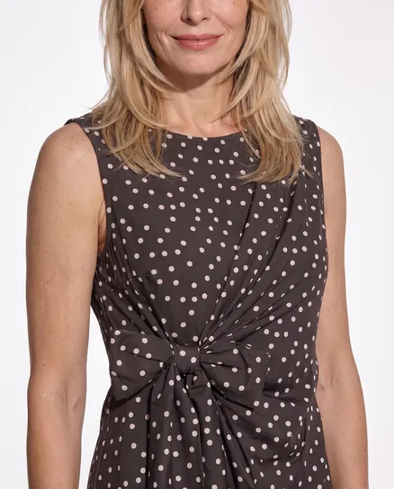 Jerseykleid Punkte in braun von Made in Italy