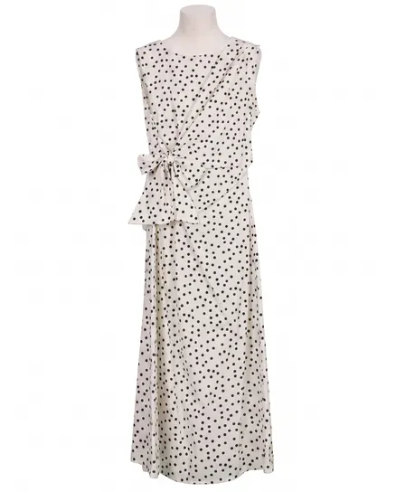 Jerseykleid Punkte in creme von Made in Italy