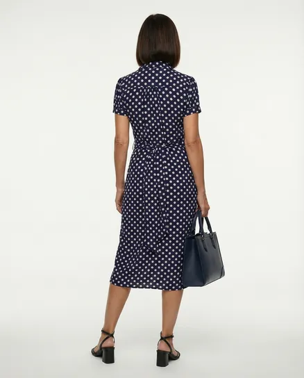 Jerseykleid Punkte in dunkelblau von Fifilles Paris