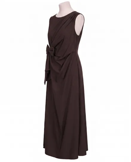 Jerseykleid Wickeloptik in braun von Made in Italy