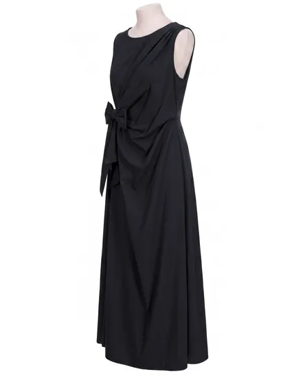 Jerseykleid Wickeloptik in schwarz von Made in Italy