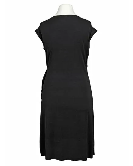 Jerseykleid Wickeloptik in schwarz von esperance Paris