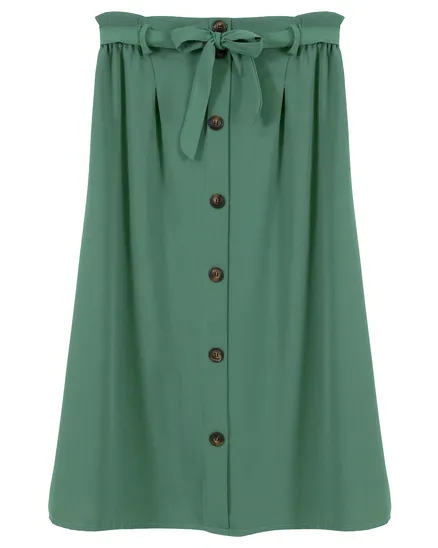 Jerseyrock A-Linie in jade von New Collection