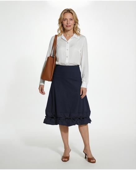 Jerseyrock mit Soft Finish in blau von FASHION