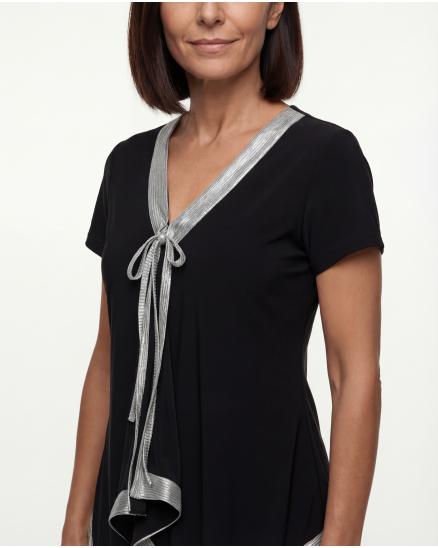 Jerseyshirt Bicolor in schwarz von Mary Cool