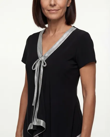 Jerseyshirt Bicolor in schwarz von Mary Cool