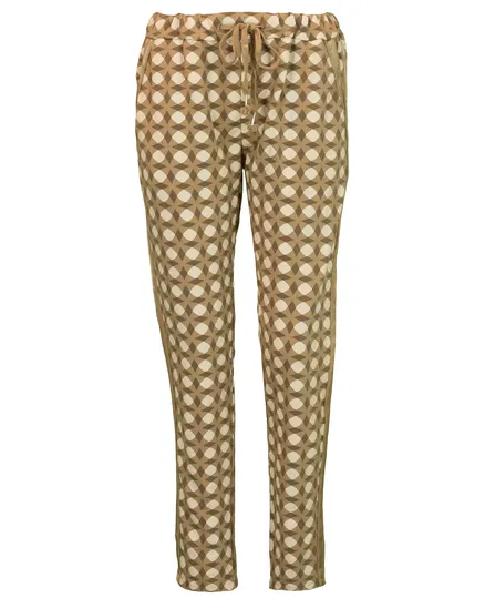 Joggpants mit Grafikmuster in camel von Selected Touch