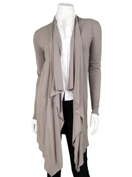 Strickjacke mit Cashmere in hellbraun von Pronto Moda