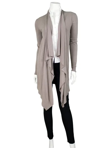 Strickjacke mit Cashmere in hellbraun von Pronto Moda