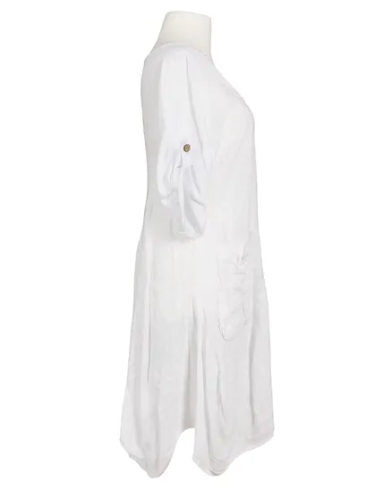 Kleid A-Linie Leinen in wei� von Diana