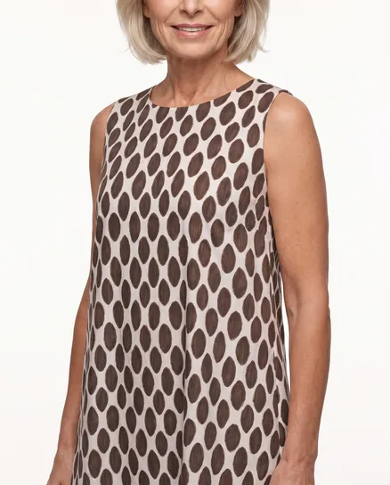 Kleid A-Linie in beige von Italia Moda