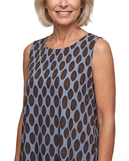 Kleid A-Linie in blau von Italia Moda