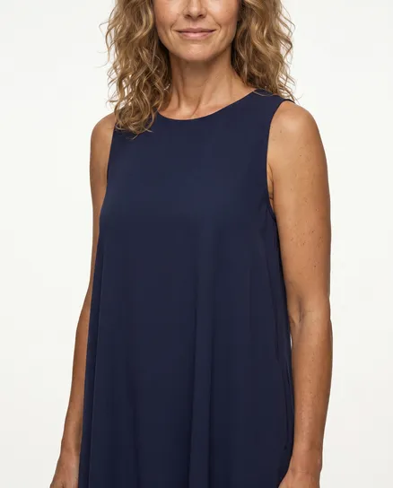 Kleid A-Linie in blau von Made in Italy