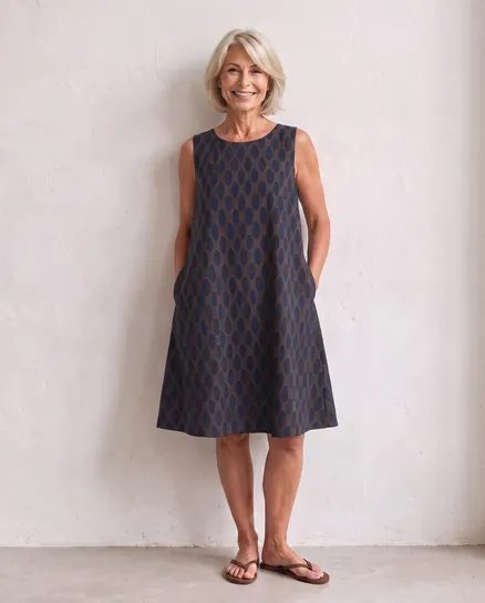 Kleid A-Linie in braun von Italia Moda