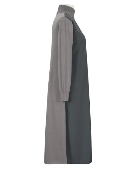 Kleid A-Linie in grau von Made in Italy