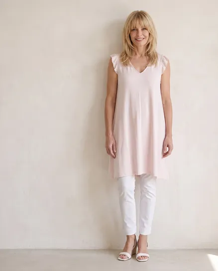 Kleid A-Linie in rosa von Made in Italy