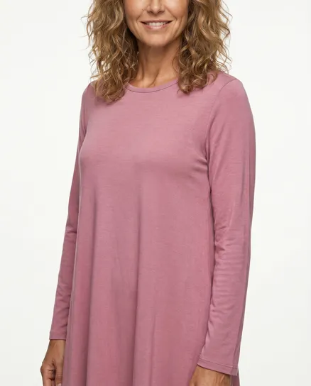 Kleid A-Linie mit Viskose in beere von Diana