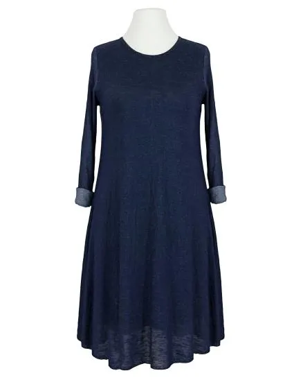 Kleid A-Linie mit Viskose in blau von Diana