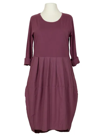 Kleid Ballon Linie in beere von Spaziodonna