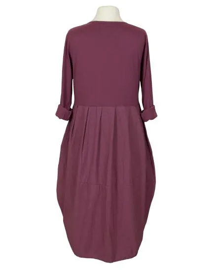 Kleid Ballon Linie in beere von Spaziodonna