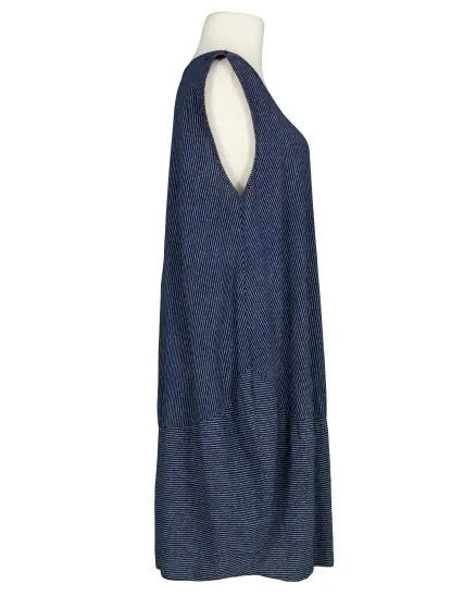 Kleid Ballonform in dunkelblau von Made in Italy