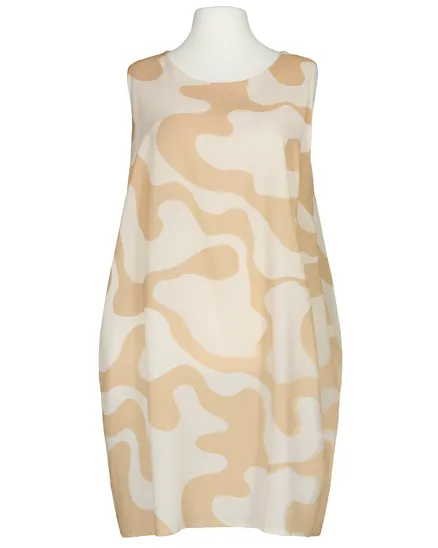 Kleid Ballonschnitt in beige von Made in Italy