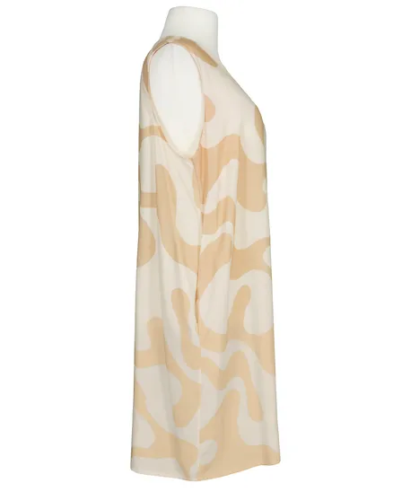 Kleid Ballonschnitt in beige von Made in Italy