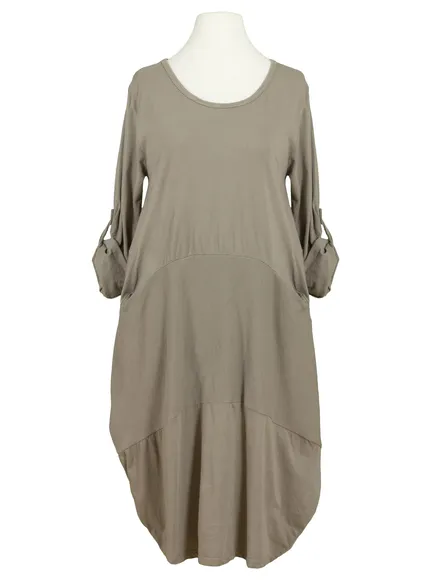 Kleid Ballonschnitt in braun von Spaziodonna