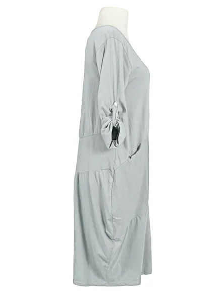 Kleid Ballonschnitt in hellgrau von Spaziodonna