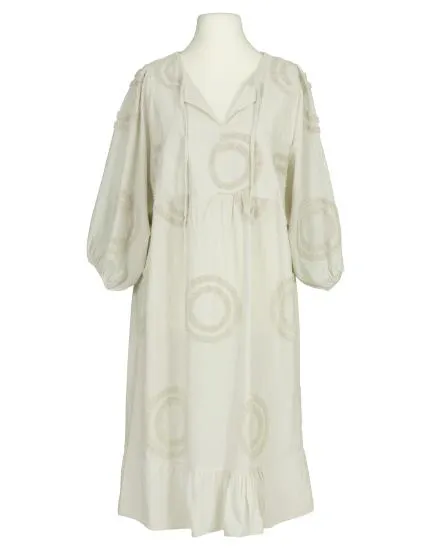 Kleid Baumwolle in beige von H. Trend