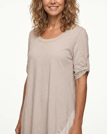 Kleid Baumwolle in beige von Be One