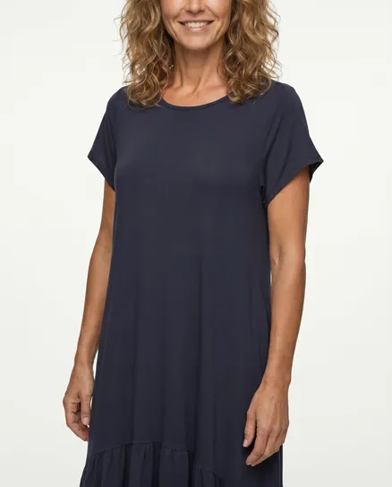 Kleid Baumwolle in blau von Esvivid