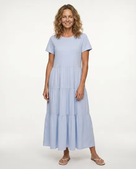 Kleid Baumwolle in blau von Wendy