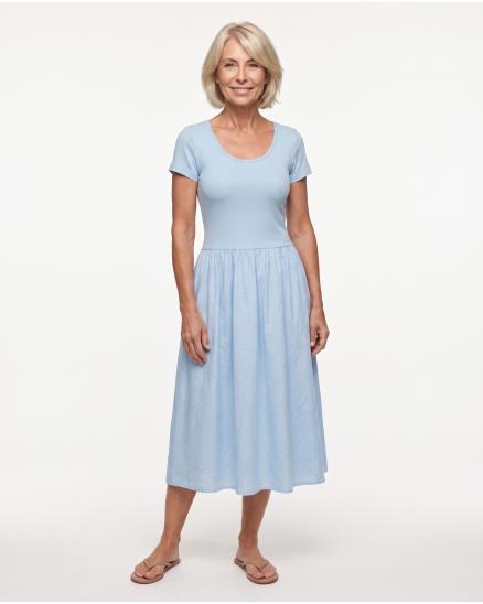 Kleid Baumwolle in blau von Selected Touch