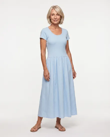 Kleid Baumwolle in blau von Selected Touch