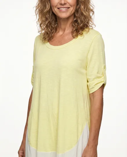Kleid Baumwolle in gelb von Be One